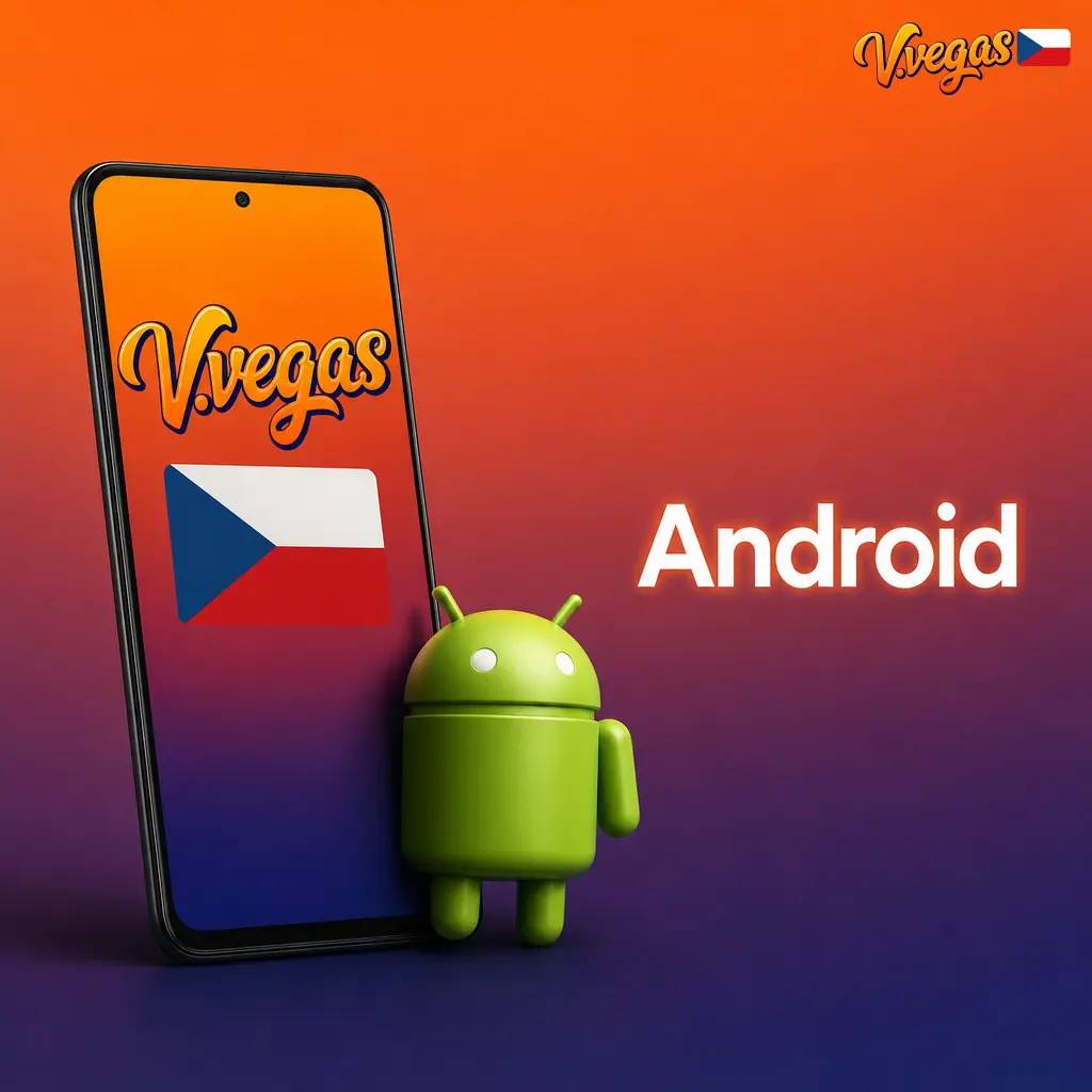 Logo Android s ikonou stažení aplikace pro telefony Samsung, Xiaomi a Huawei se systémem Android 7.0+