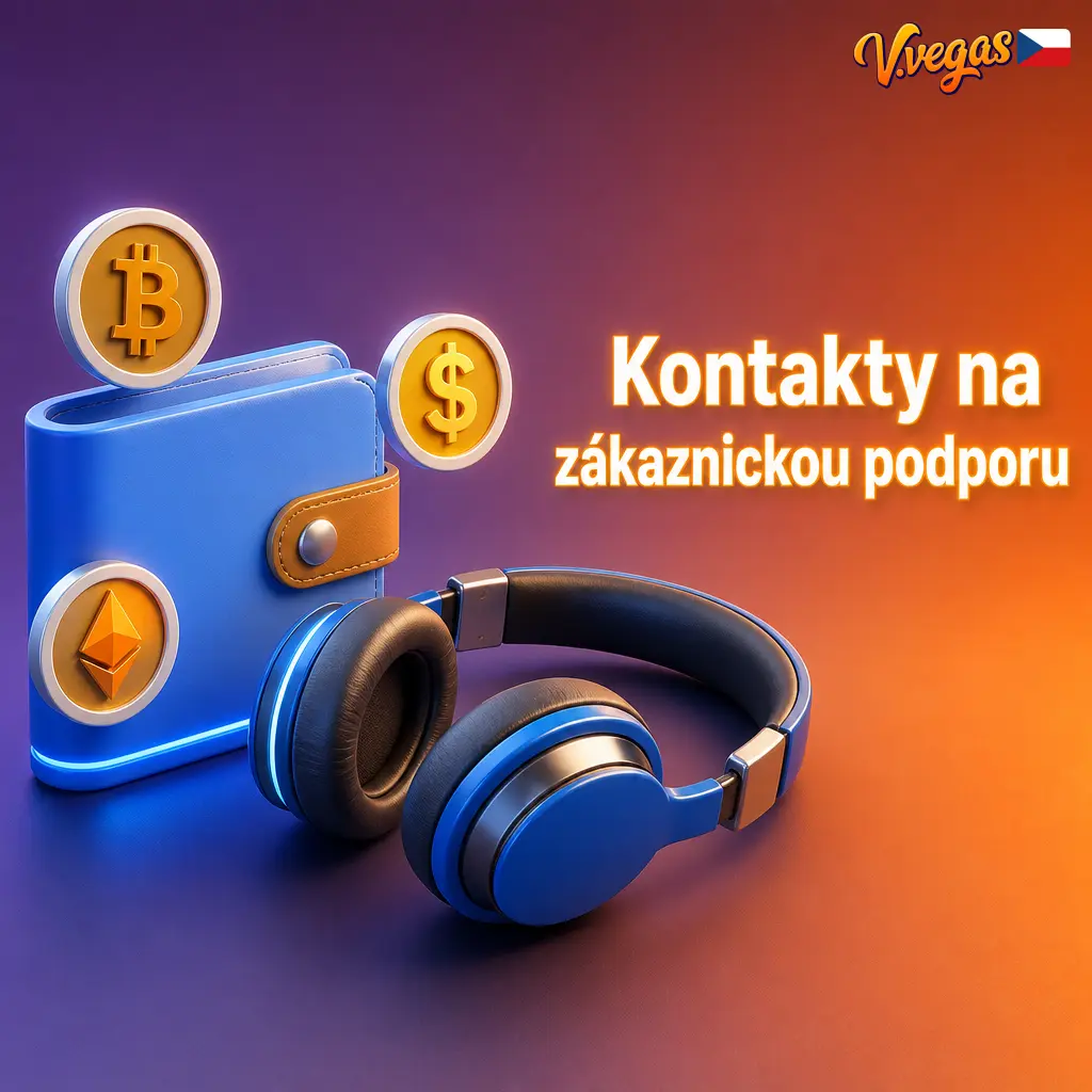 Kontakty na zákaznickou podporu vvegas – živý chat 24/7, e-mail a sekce FAQ pro dotazy k platbám