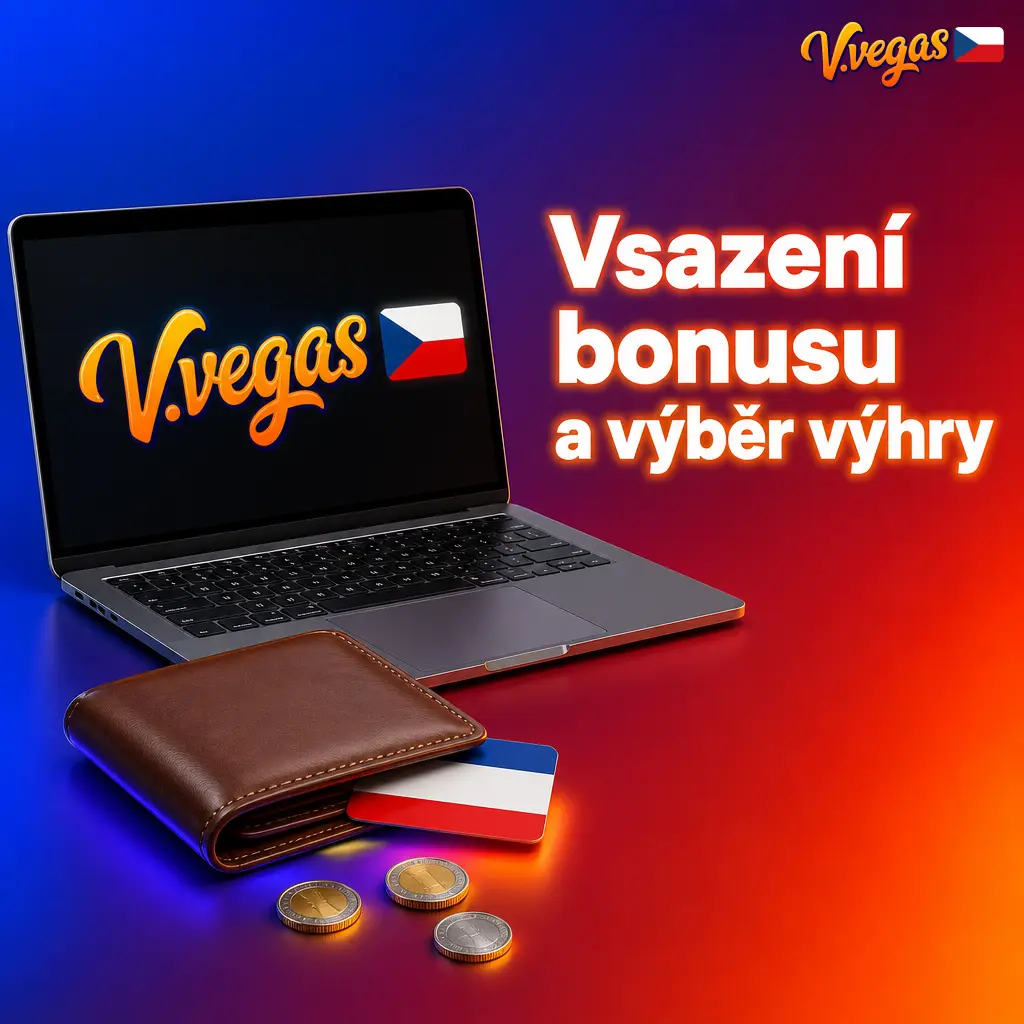 Sázení uvítacího bonusu vvegas 35x a výběr výhry z bonusového účtu v sekci Pokladna